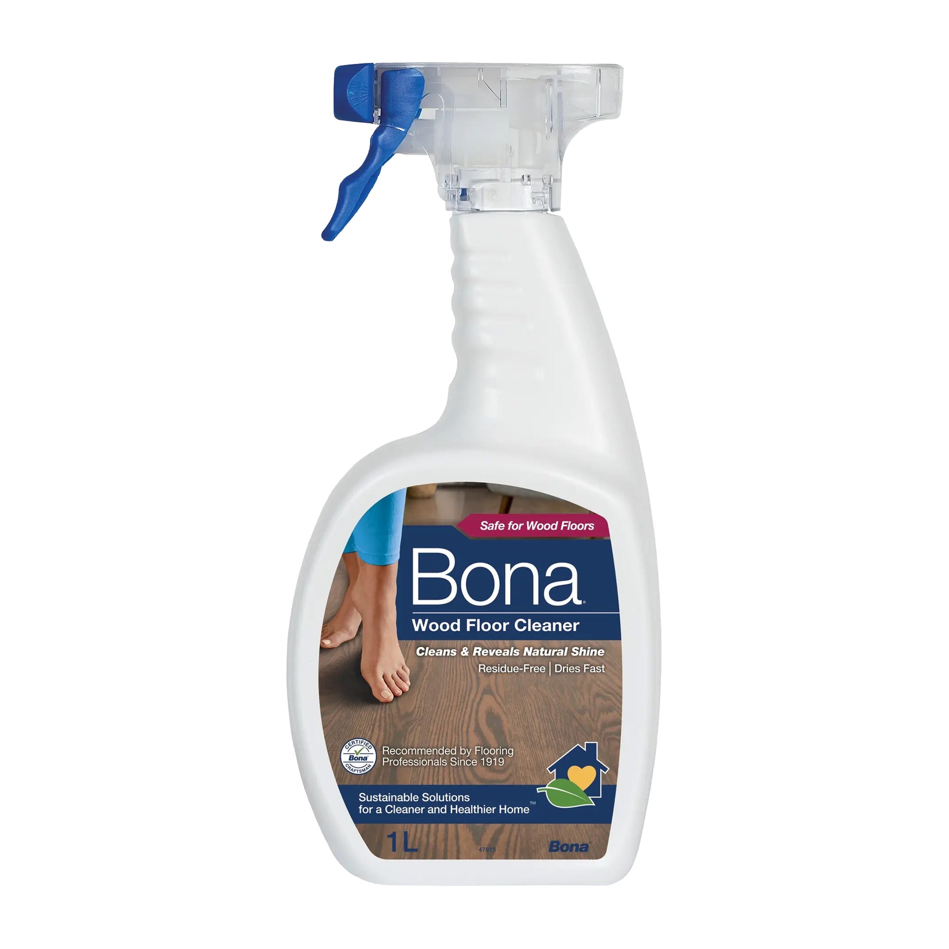 Bona Wood Floor Cleaner 1L Refill on a white background
