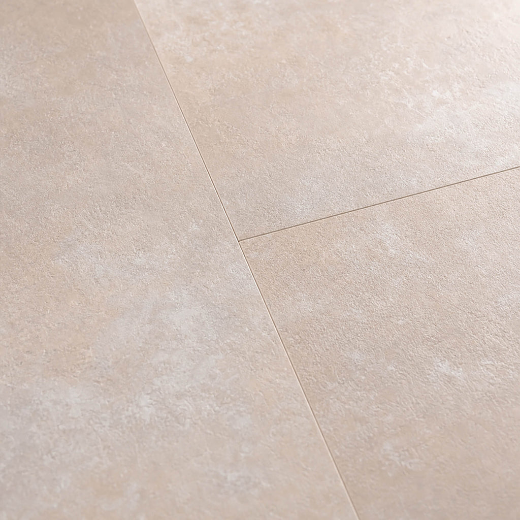 Close-up of Chianti Rigid LVT floor tiles with a subtle pattern
