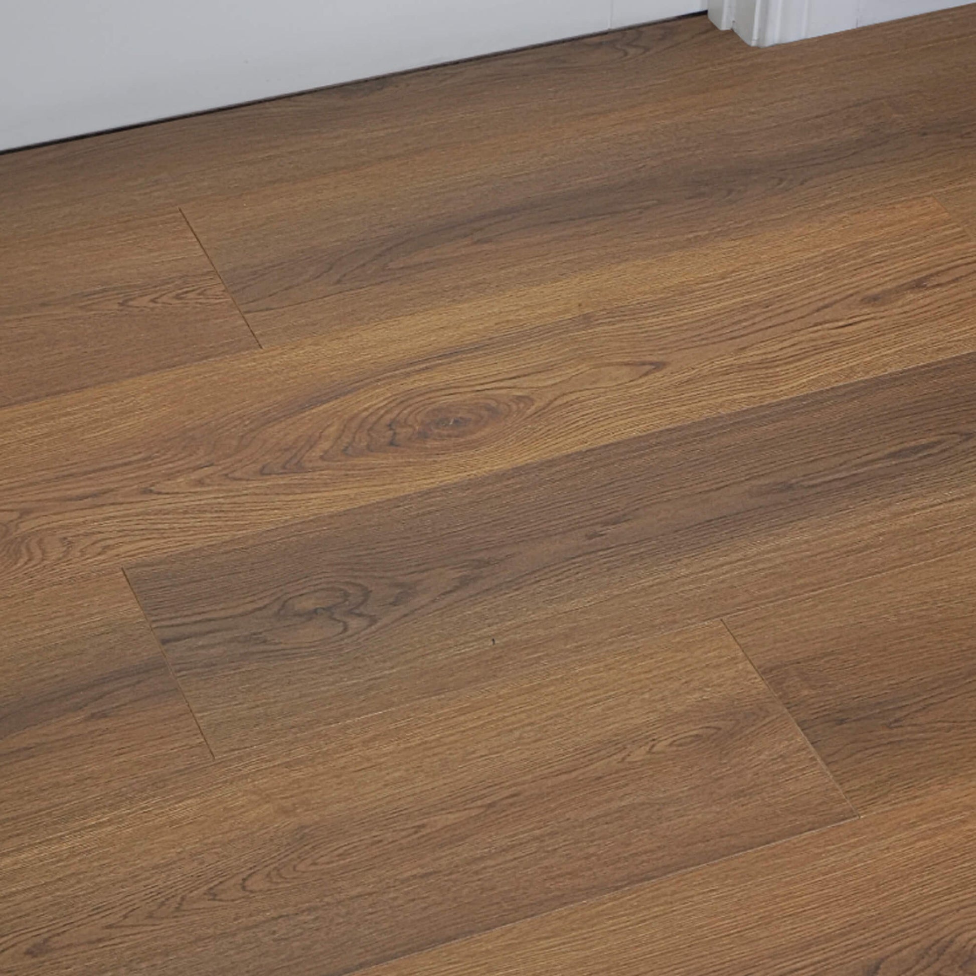 Deep Smoked Oak Prestige Laminate Flooring in an internal floor setting.
