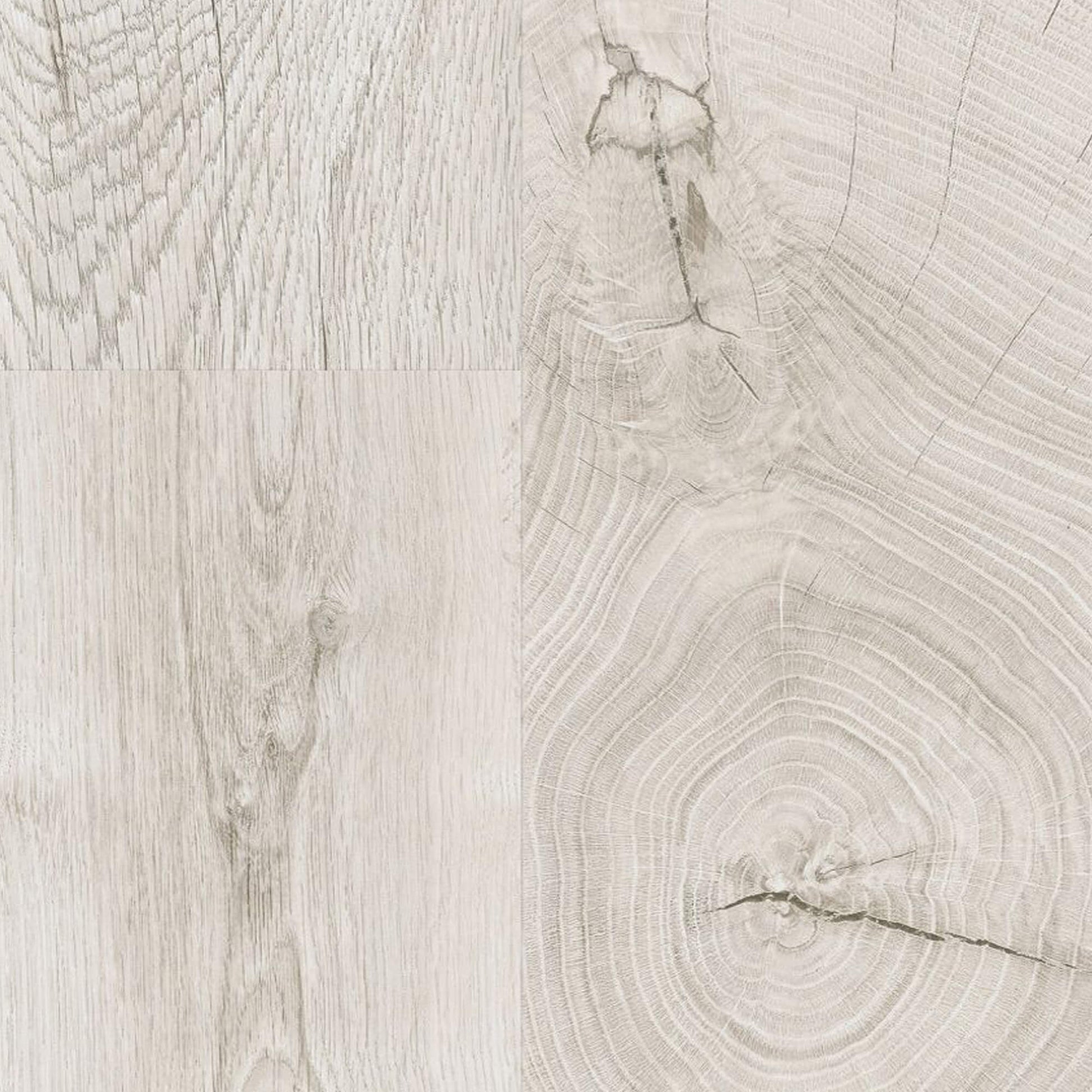Close-up of the grain and texture of Fresco Snow Gloss Laminate Flooring.