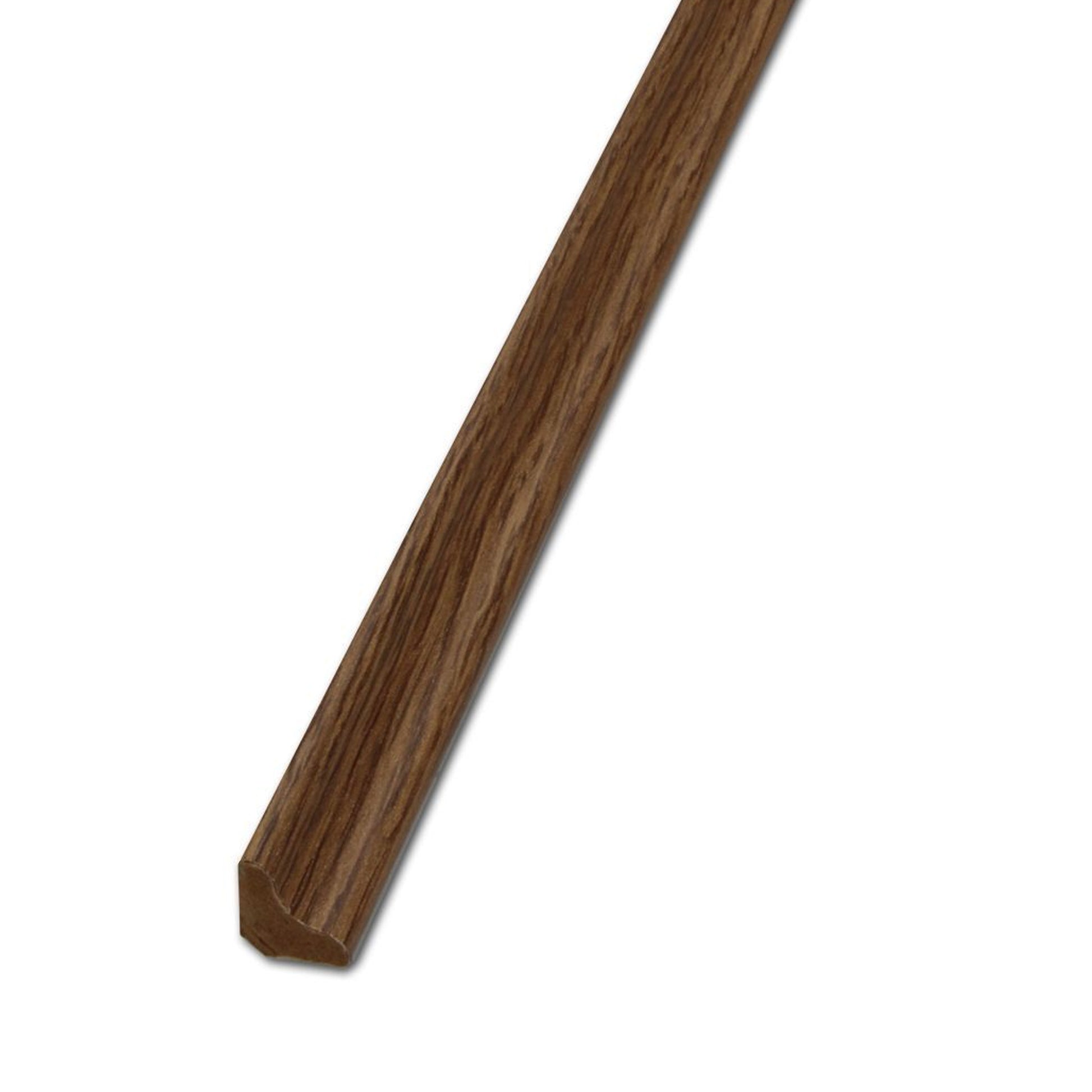 Green Oak Scotia Floor Trim on a white background