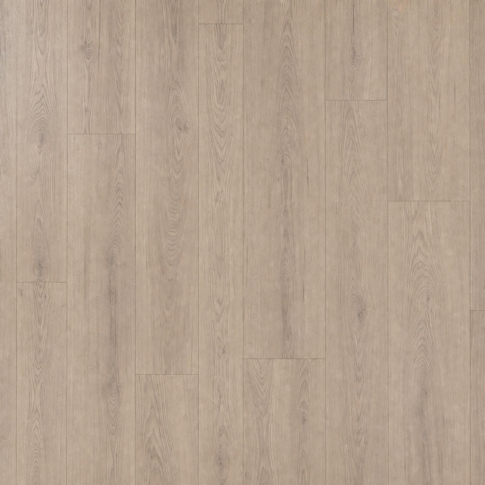 Elevated view of Mushroom Carpenter Oak laminate flooring.