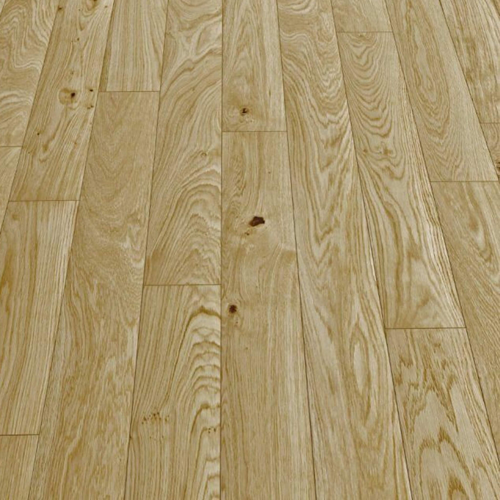 Close-up of a Natural Oak UV Oiled Engineered Wood Flooring with visible grain and texture