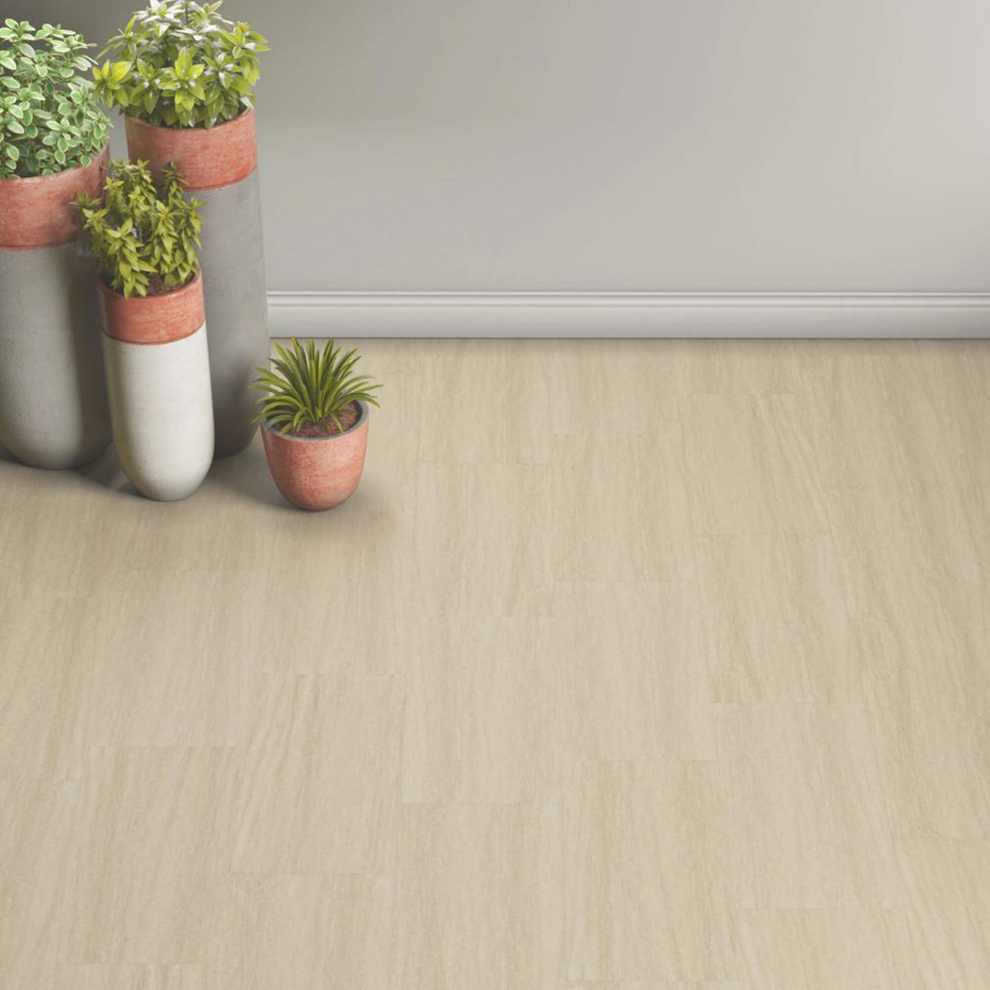 Sandstone Rigid LVT tile flooring in a home interior setting