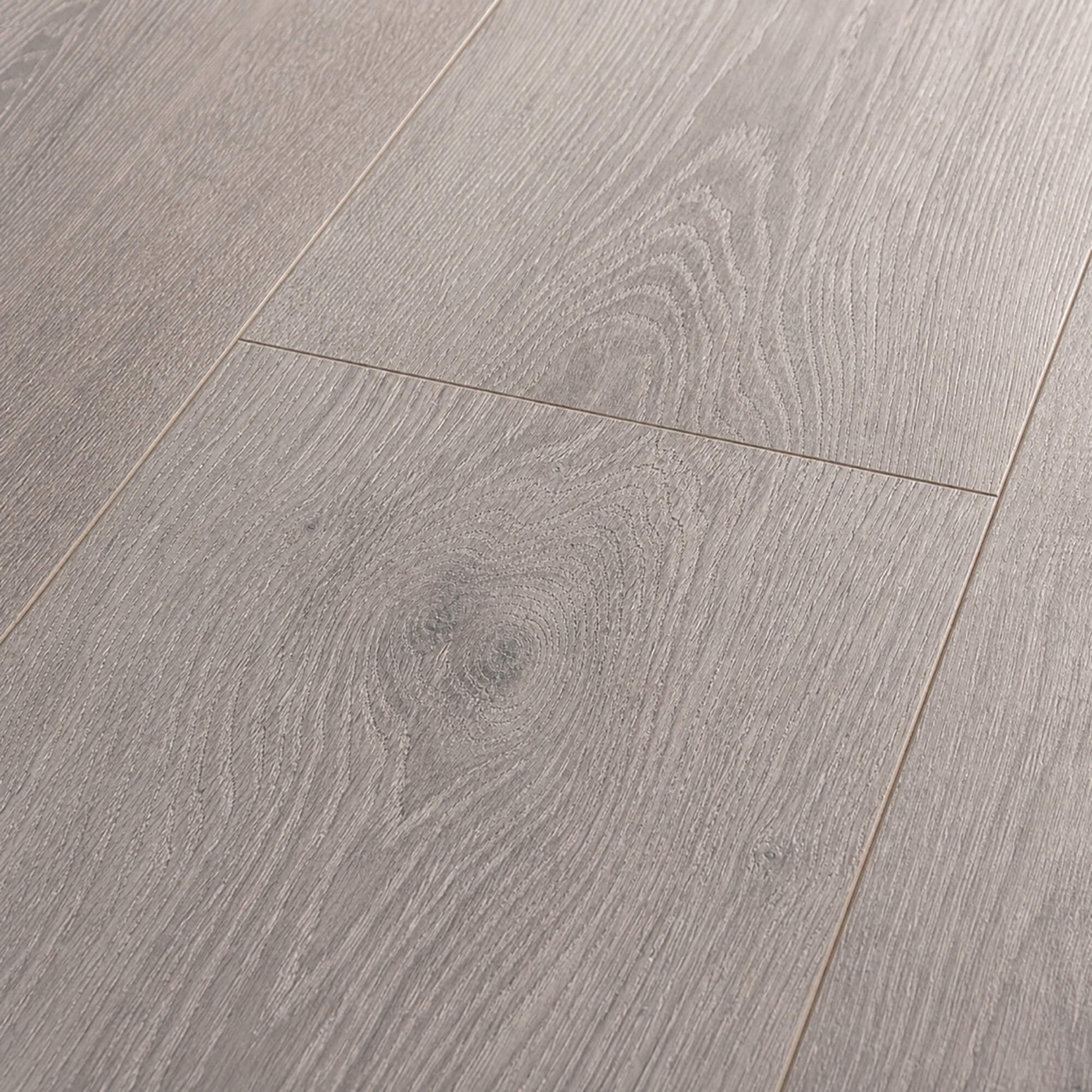 Close-up of Sequoia Oak Country laminate flooring.