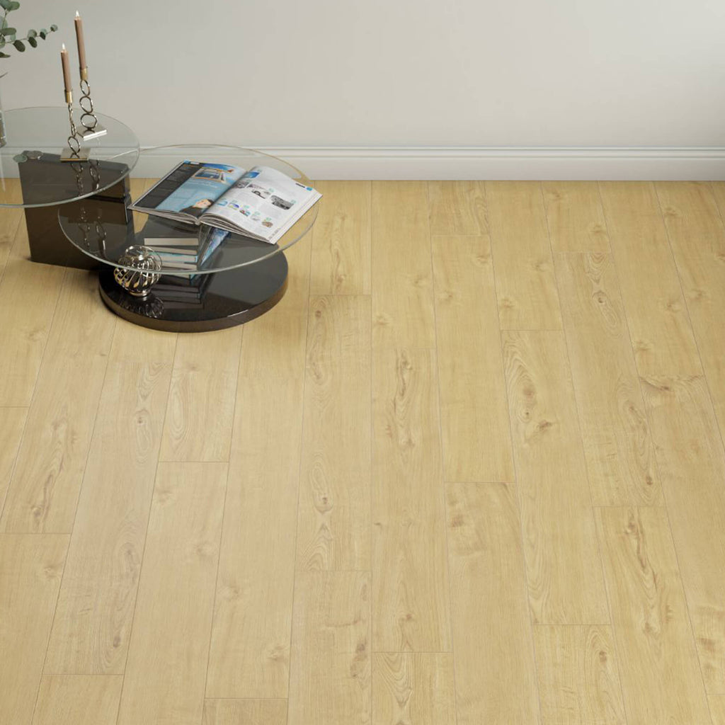 Sherwood Oak Laminate Flooring in a living room home interior setting.