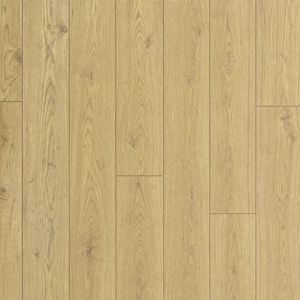 Elevated view of Tawny Chestnut laminate flooring.