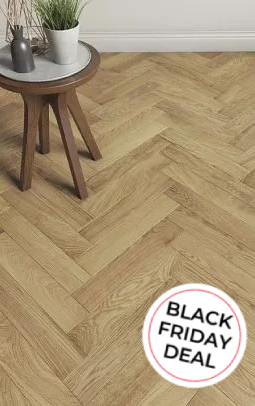 90mm Oak Herringbone UV Oiled